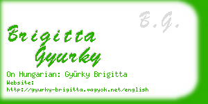 brigitta gyurky business card